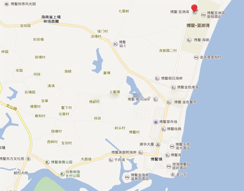 琼海博鳌亚洲湾一期一至二房户型在售,均价24000元/㎡