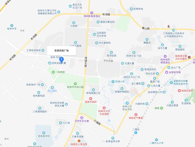 桂林吾悦广场区位图
