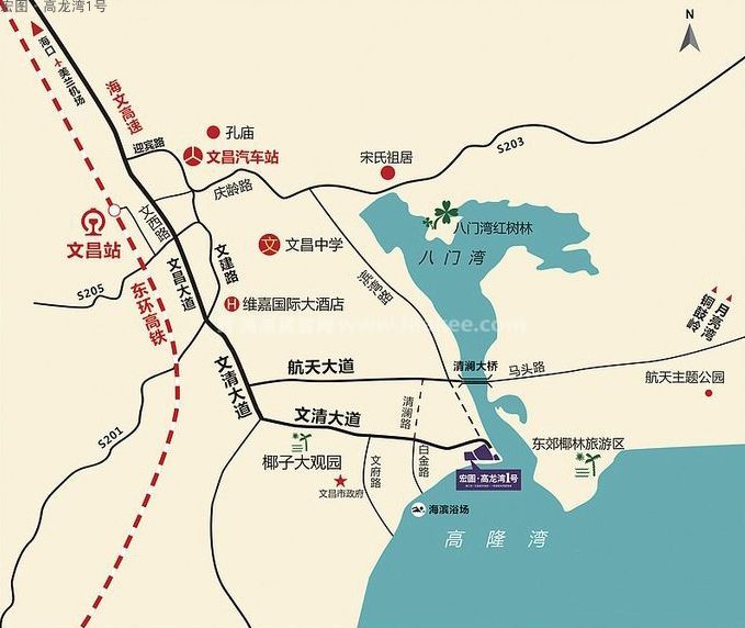 文昌宏图高龙湾1号别墅和商铺在售