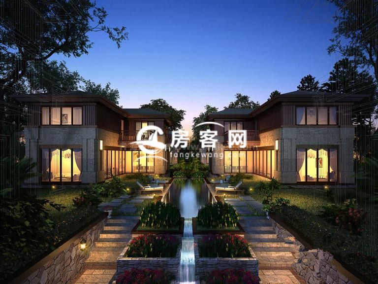 海口绿城桃李春风中式合院别墅在售,总价约348万/套