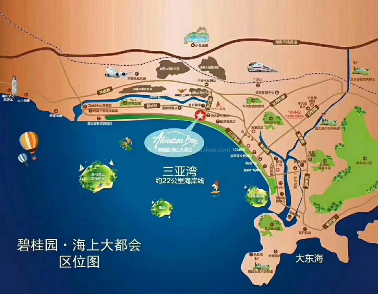 碧桂园海上大都会交通图