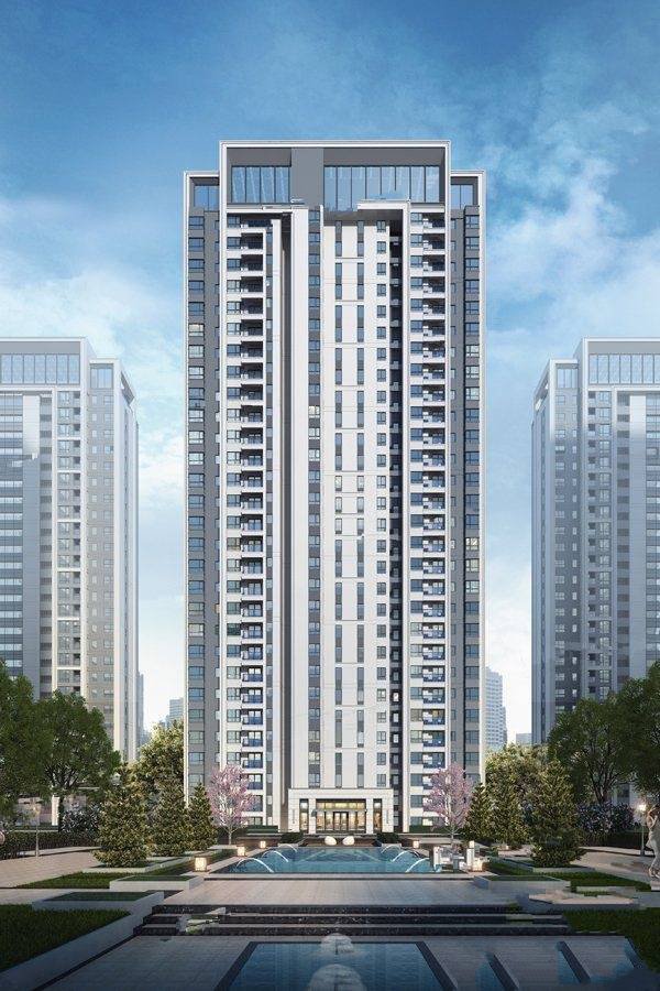 昆明万科大都会建面约90-135㎡的高层住宅在售