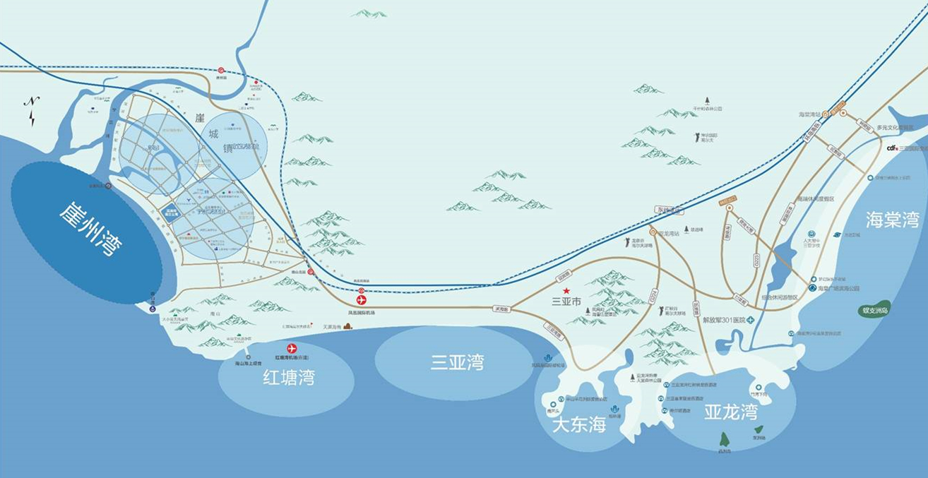 三亚璞海交通图