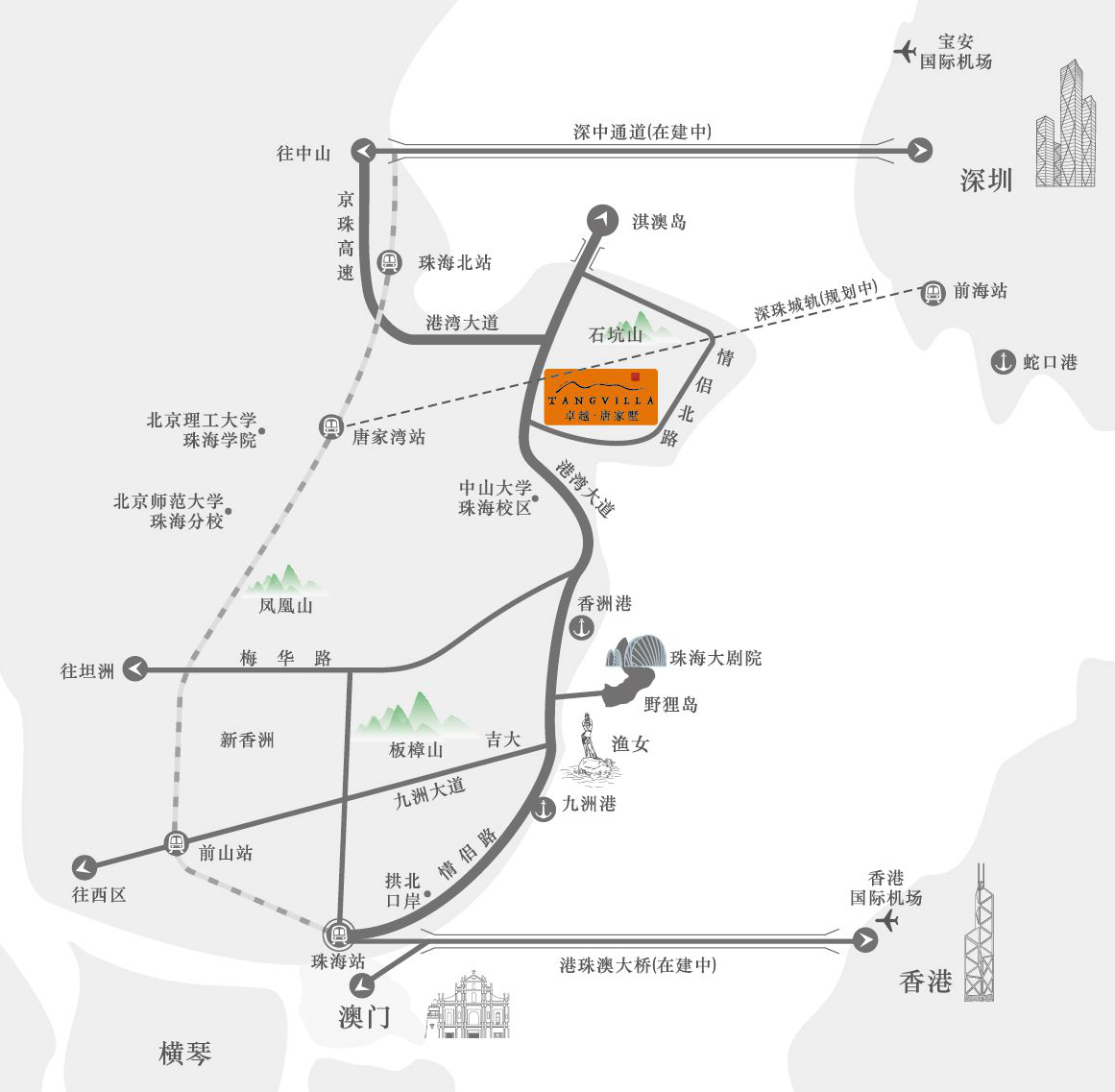 珠海卓越唐家墅 主推建面212-377㎡户型,总价1300万元/套