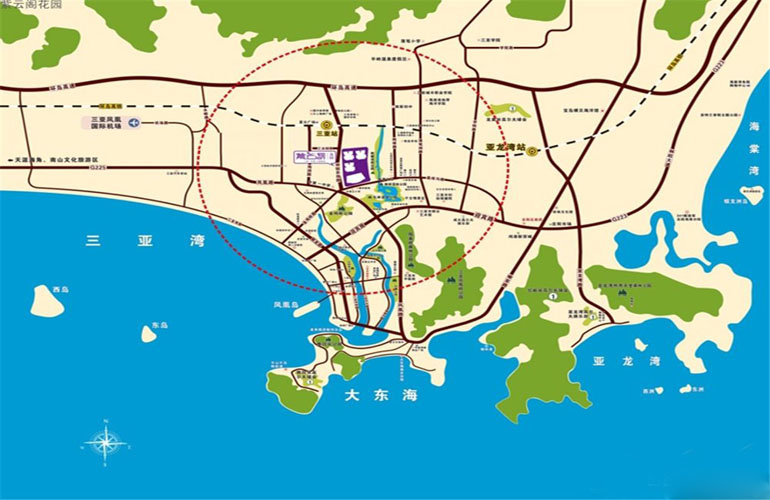 紫云阁花园交通图