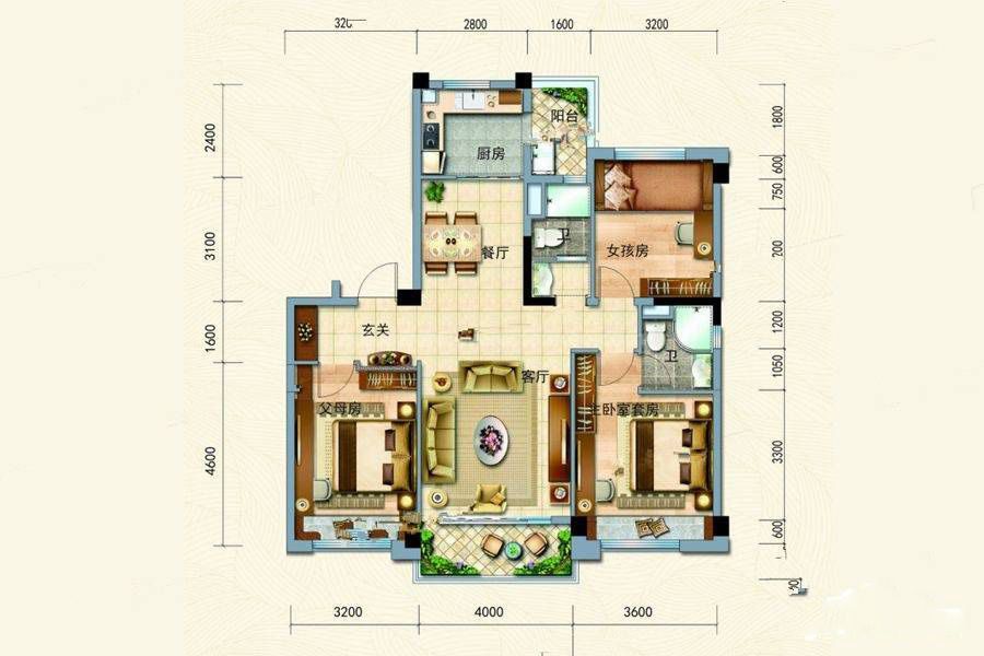 碧桂园山河郡户型图