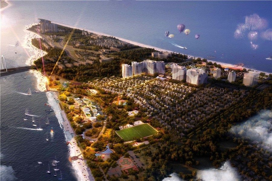 澄迈中信国安海岸在售公寓和别墅产品，总价85万/套