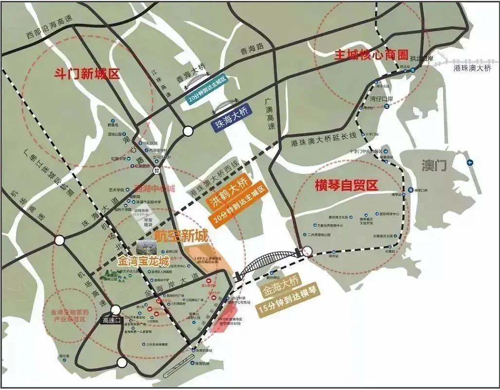 金湾宝龙城交通图