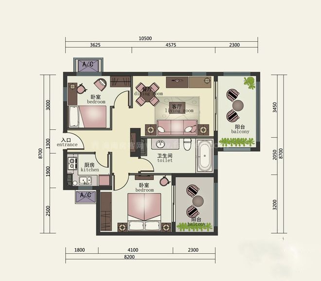 花园洋房2d户型