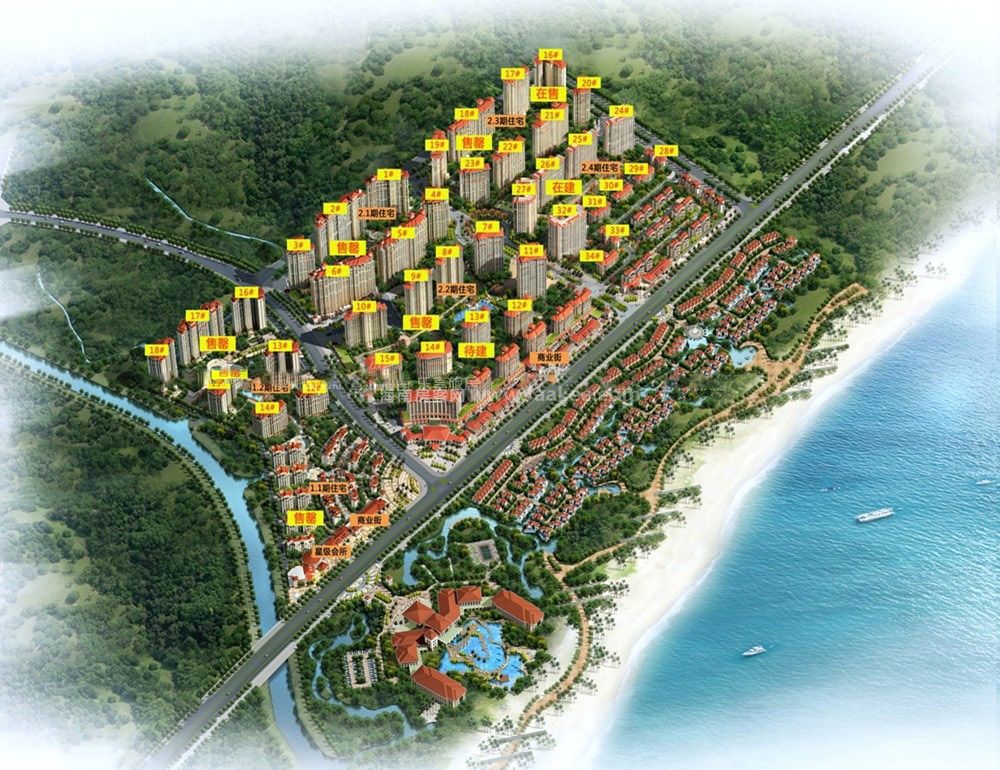 儋州中南西海岸27号楼开始选房号啦!高层看海公寓