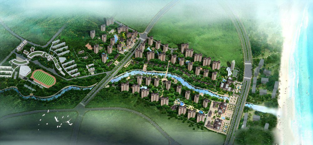 福隆丽水湾鸟瞰图