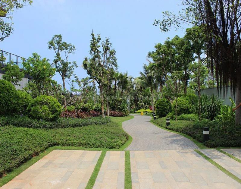 规划设计利用地形高差,在水平,垂直方向错开,阶梯式布局,以保证大部分