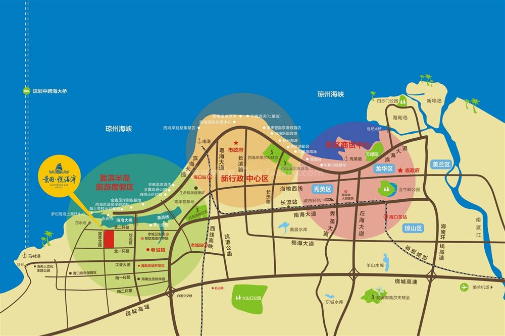 三亚景园城位置图片