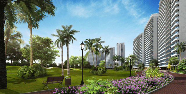 海口融创观澜湖公园壹号期房在售二至三房户型 总价120-140万/套