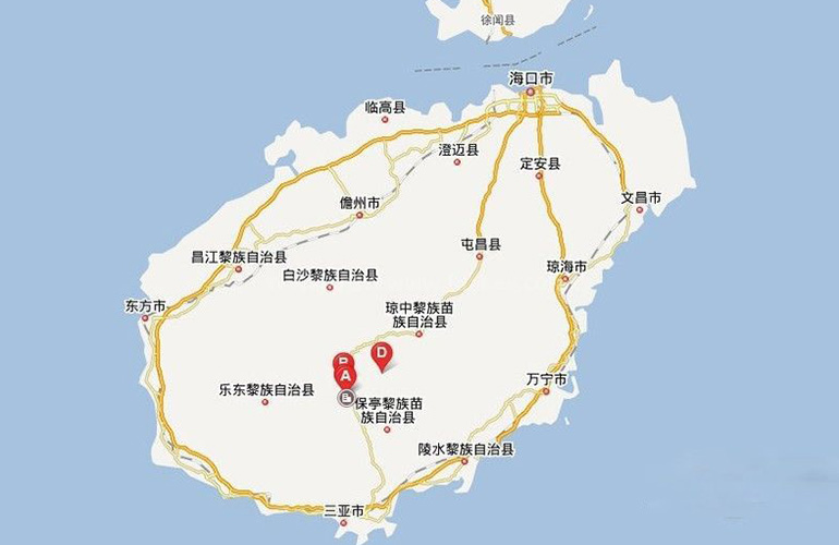 五指山澜湖岸边度假小区