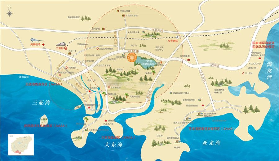 三亚一山湖