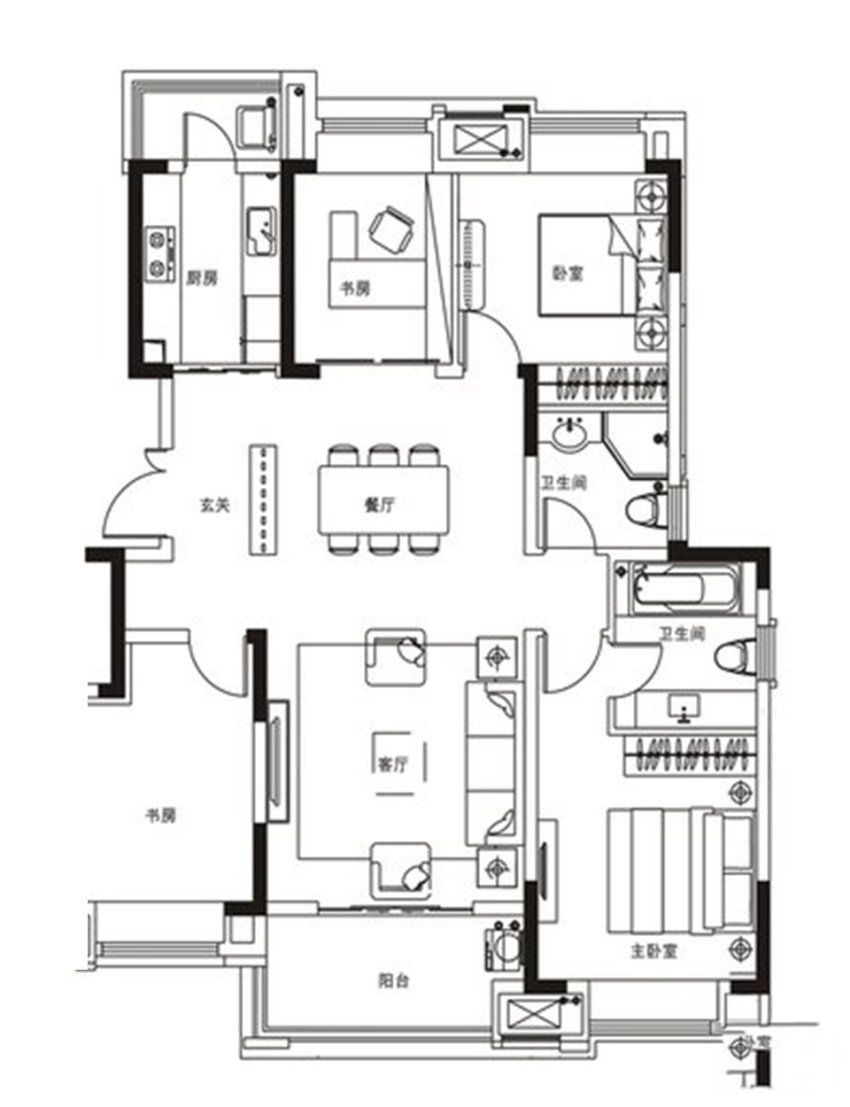 惠州半岛一号三至四房户型在售,均价11800元㎡