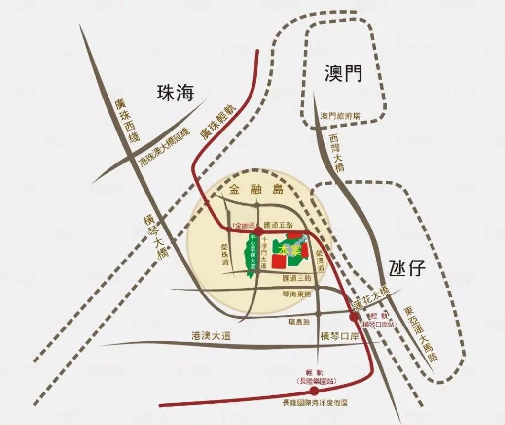 珠海横琴中大金融中心主推建面90-107㎡二至三房单位,带精装