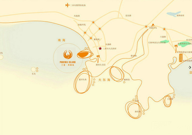 凤凰岛区位图