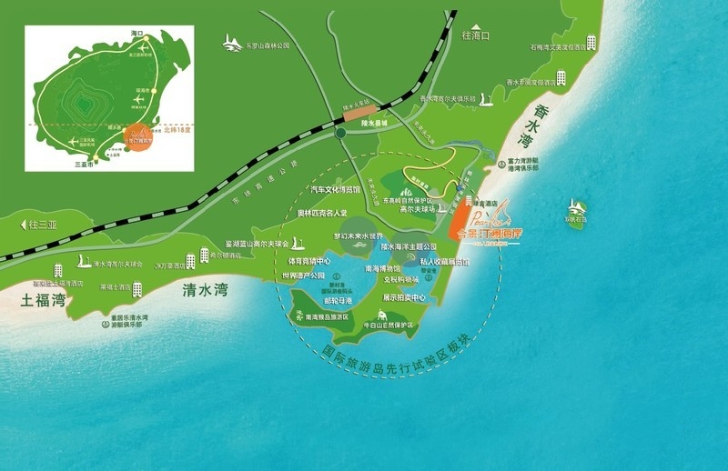 合景·汀澜海岸交通图