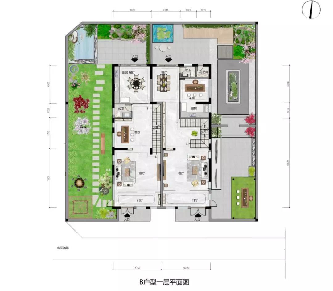 藏山庭院 双拼别墅 b户型