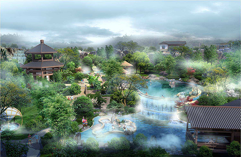 弥渡小河淌水温泉小镇