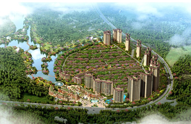 碧桂园珊瑚宫殿鸟瞰图