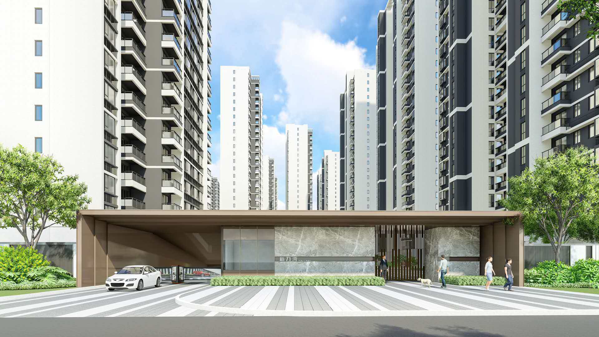 珠海新力湾在售灵动南向景观板楼单位带装修交付