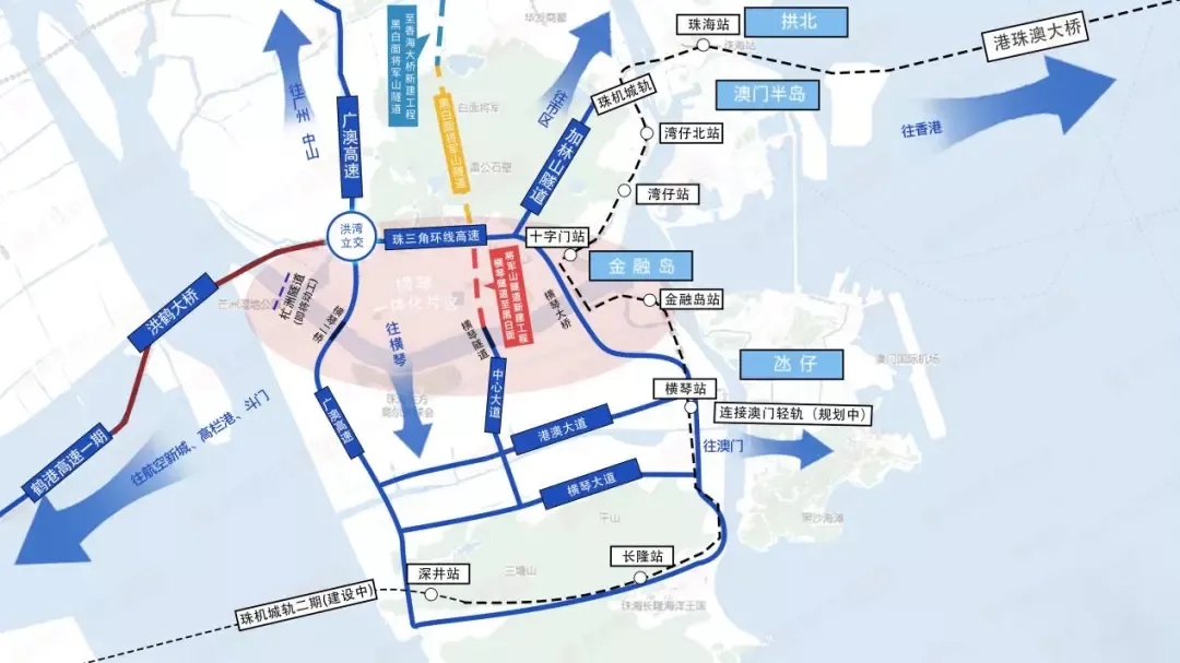 珠海华发广场ll期横琴湾占据金融岛旁cbd头排位置主推建面约108240㎡
